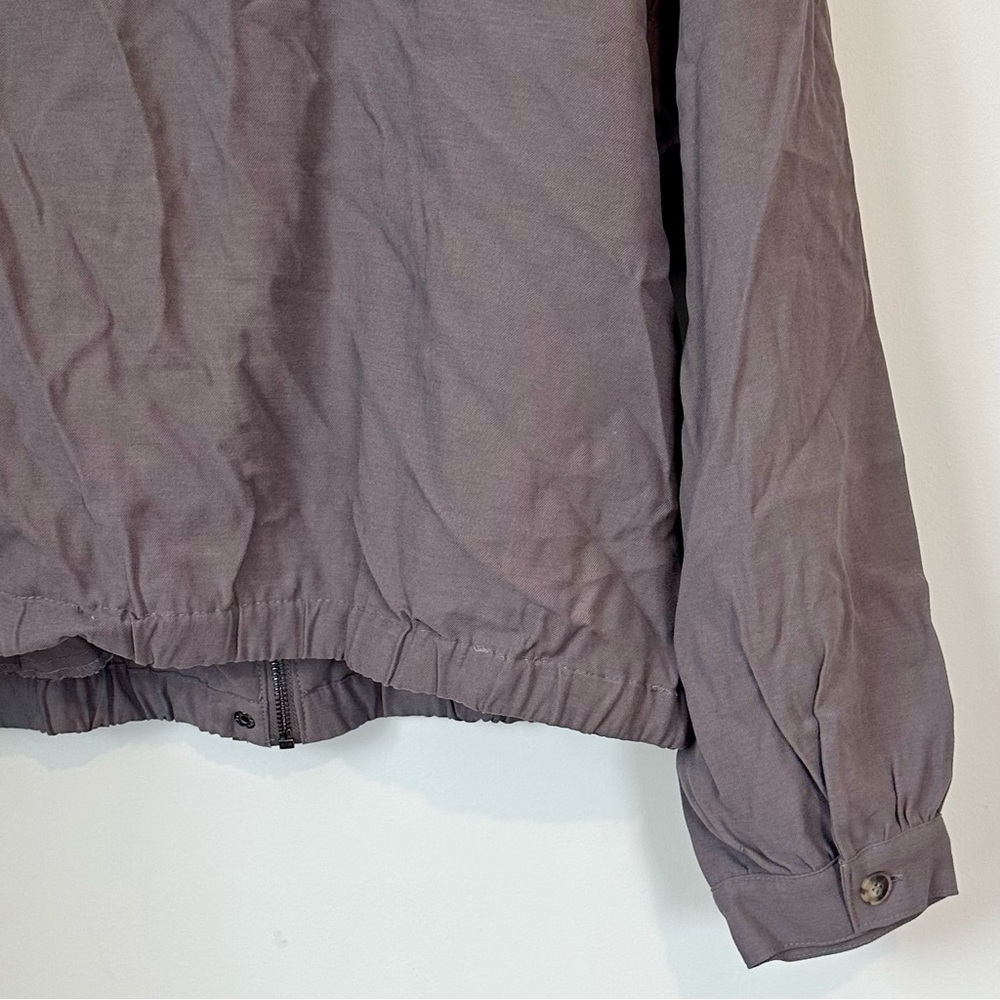 NWT Nine West Women's Drapey Utility Jacket in Gray - Size: Large - Picture 7 of 8